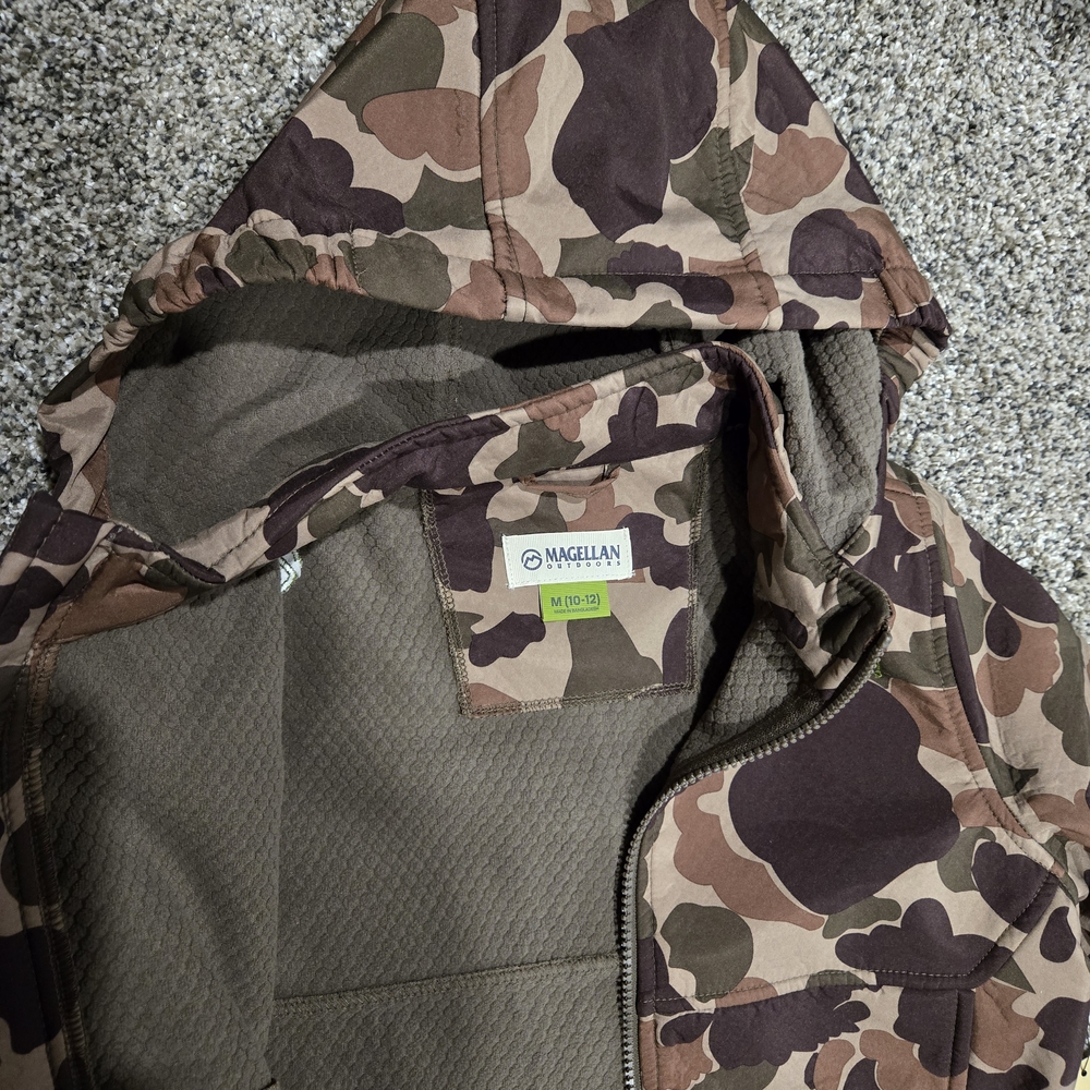 Magellan Outdoors Kids Camouflage Jacket - Brown and Green